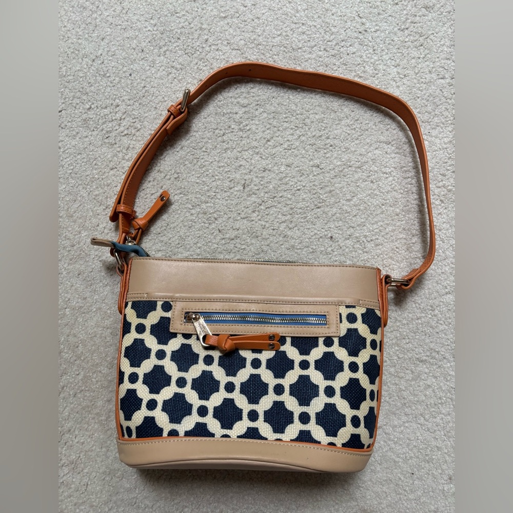 Spartina 449 Daufuskia Island Genuine Leather Shoulder Bag Handbag